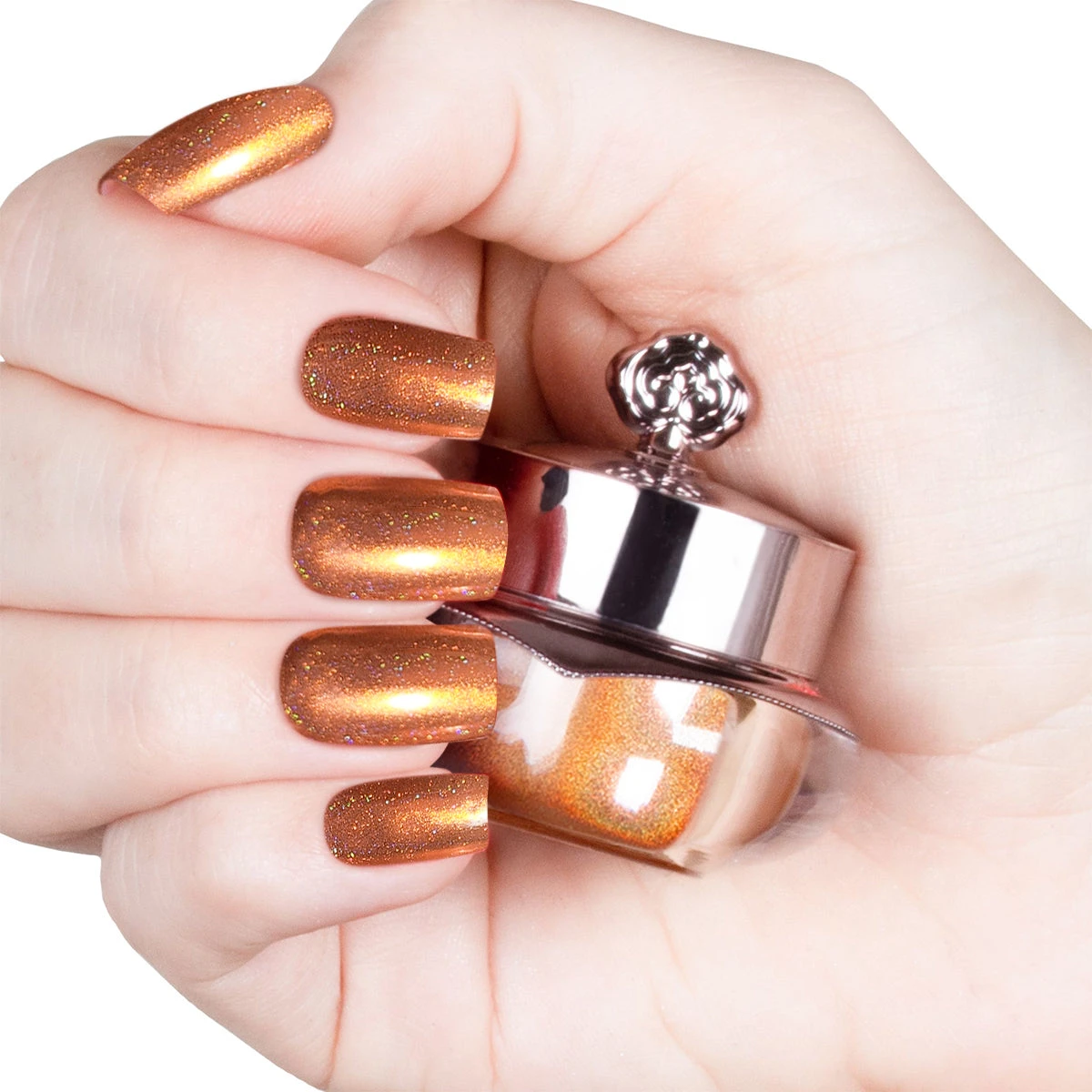 Auburn - Holographic Nail Powder(Auburn Holographic) 7 Auburn - Holographic Nail Powder(Auburn Holographic) - Image 5