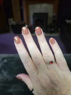 Auburn - Holographic Nail Powder(Auburn Holographic) 17 Auburn - Holographic Nail Powder(Auburn Holographic) -Sistaco Mineral Nails Store Auburn2