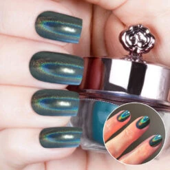 Aurora Australis - Holographic Nail Powder - By Leeanne B(Aurora Australis Holographic Nail Powder)