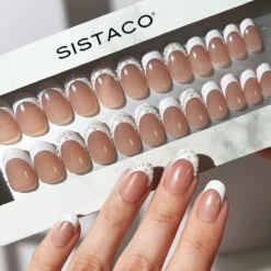 Bridal Halo - Oval Sustainable Nails(Bridal Halo Oval Sustainable Nails) -Sistaco Mineral Nails Store Bridal Halo Oval 1