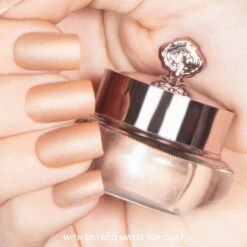 Caramel - Classic Nail Powder(Caramel) 7 Caramel - Classic Nail Powder(Caramel) -Sistaco Mineral Nails Store Caramel Matte