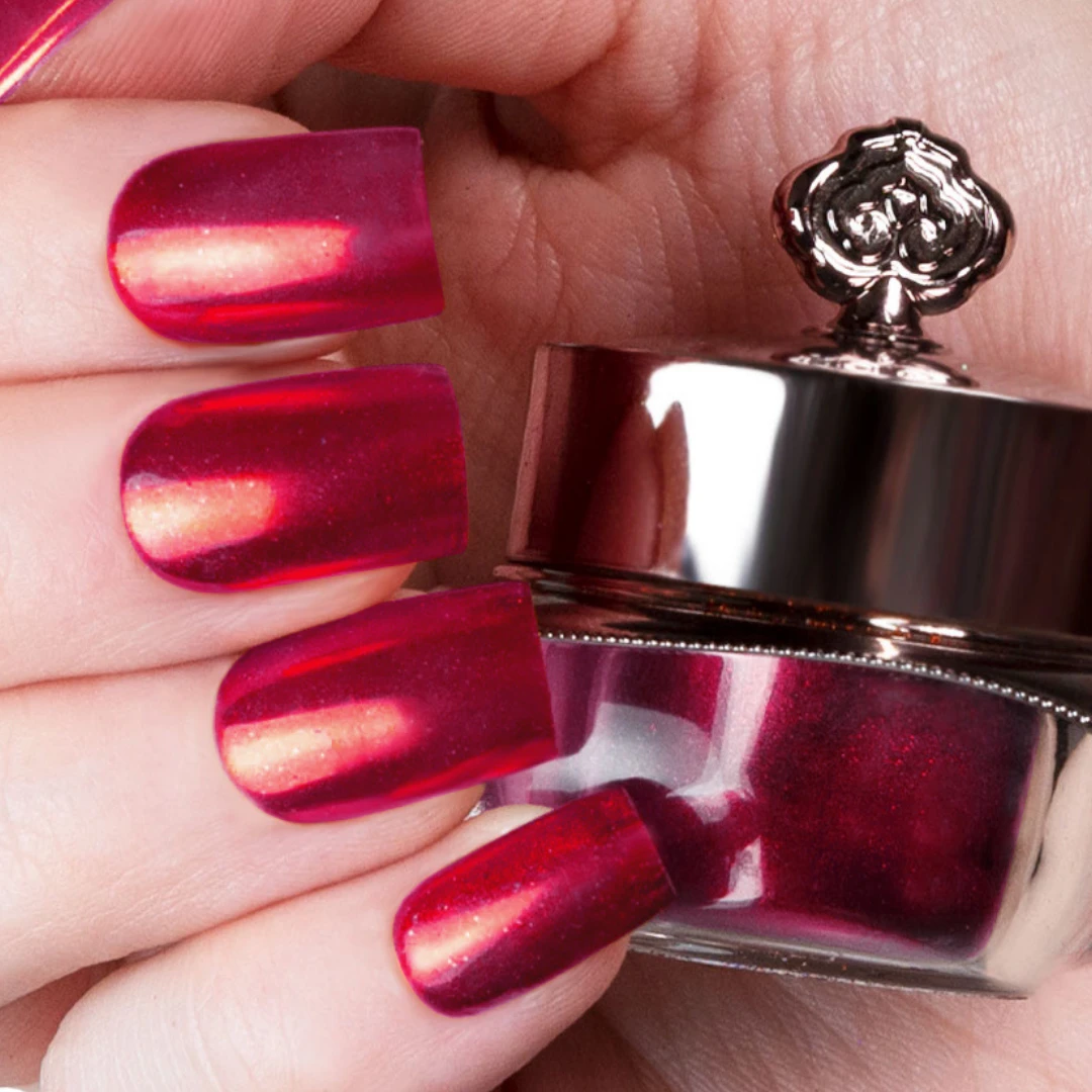 Cherry - Metallic Nail Powder(Cherry Metallic) 6 Cherry - Metallic Nail Powder(Cherry Metallic) - Image 4