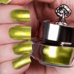 Citrus Lime - Metallic Nail Powder(Citrus Lime Metallic 1) 9 Citrus Lime - Metallic Nail Powder(Citrus Lime Metallic 1) -Sistaco Mineral Nails Store CitrusLime 2