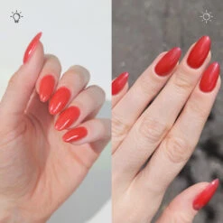 Flame - Classic Color Changing Nail Powder(Flame) -Sistaco Mineral Nails Store ColourChangingShade BeforeandAfter Creator IMGs FLAME