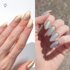 Vanilla - Classic Color Changing Nail Powder(Vanilla) -Sistaco Mineral Nails Store ColourChangingShade BeforeandAfter Creator IMGs VANILLA 1
