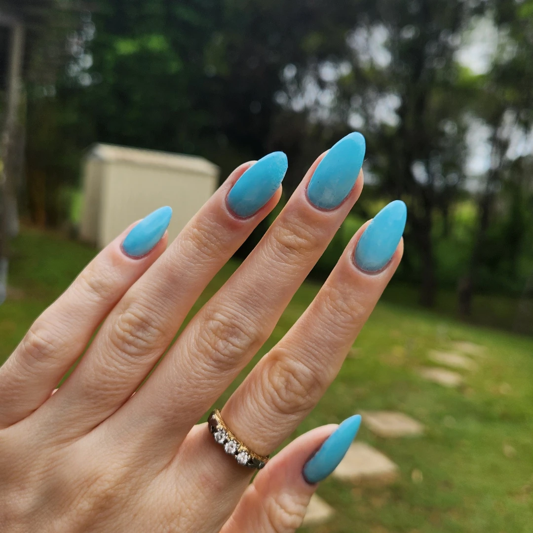 Dusty Blue - Matte Nail Powder(Dusty Blue) 6 Dusty Blue - Matte Nail Powder(Dusty Blue) - Image 4