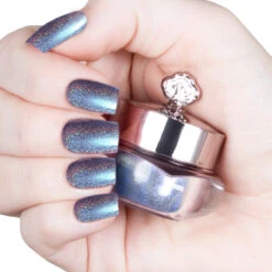 Deep Sea - Holographic Nail Powder(Deep Sea Holographic) 11 Deep Sea - Holographic Nail Powder(Deep Sea Holographic) -Sistaco Mineral Nails Store Deep Sea Holo 2