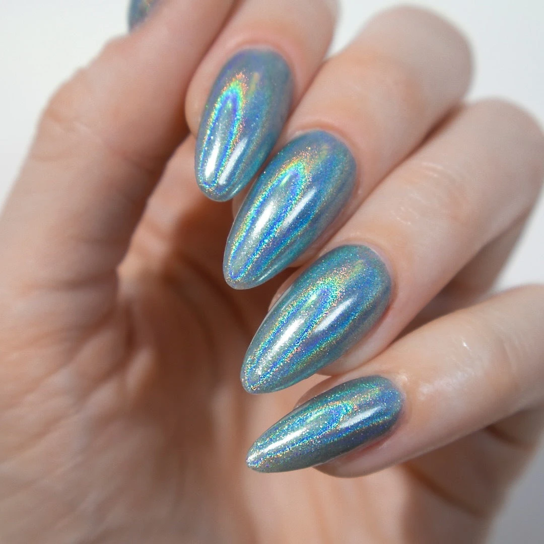 Egg Blue - Holographic Nail Powder(Egg Blue) 4 Egg Blue - Holographic Nail Powder(Egg Blue) - Image 2