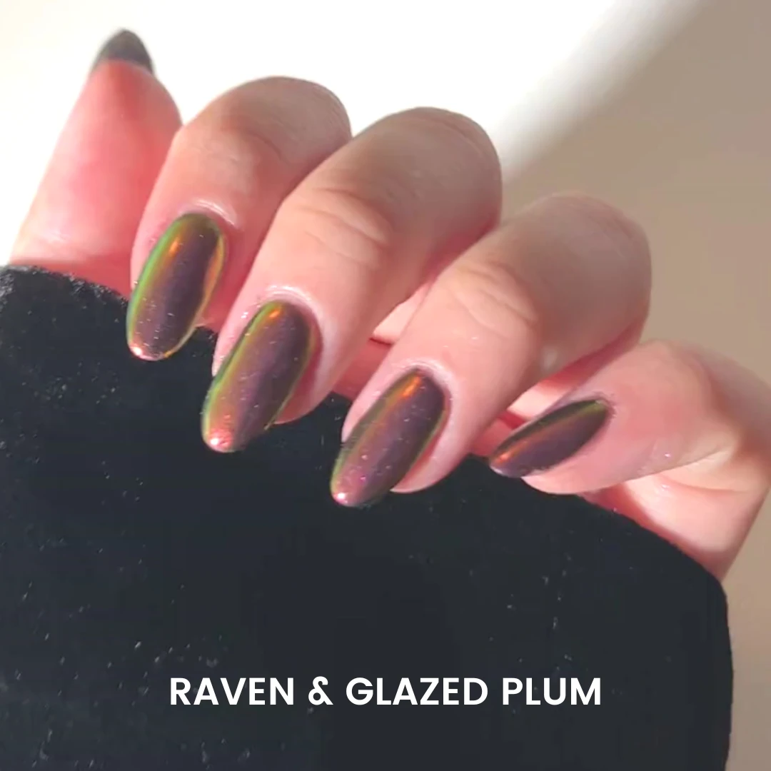 Glazed Plum - Metallic Nail Powder(Glazed Plum Metallic) 7 Glazed Plum - Metallic Nail Powder(Glazed Plum Metallic) - Image 5