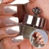 Glazed Silver - Metallic Nail Powder(Silver Metallic Glazed) 2 Glazed Silver - Metallic Nail Powder(Silver Metallic Glazed) -Sistaco Mineral Nails Store Glazed Silver