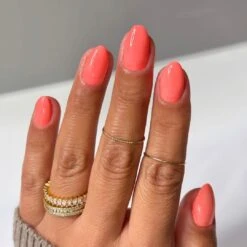 Hot Coral - Classic Nail Powder - By Vicki G(Hot Coral Classic Nail Powder) 5 Hot Coral - Classic Nail Powder - By Vicki G(Hot Coral Classic Nail Powder) -Sistaco Mineral Nails Store Hot Coral1