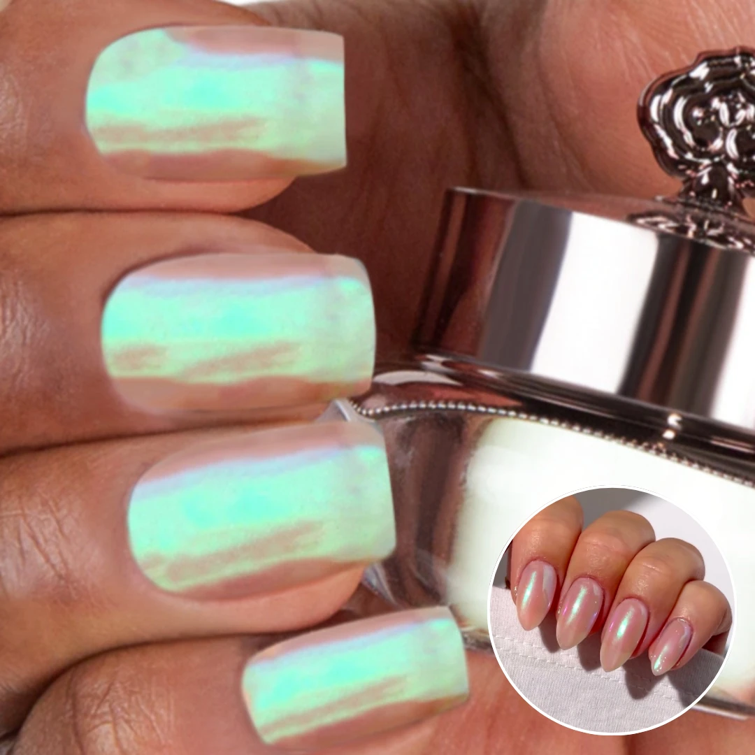 Glazed Forest - Metallic Nail Powder(Glazed Forest Metallic) 3 Glazed Forest - Metallic Nail Powder(Glazed Forest Metallic)