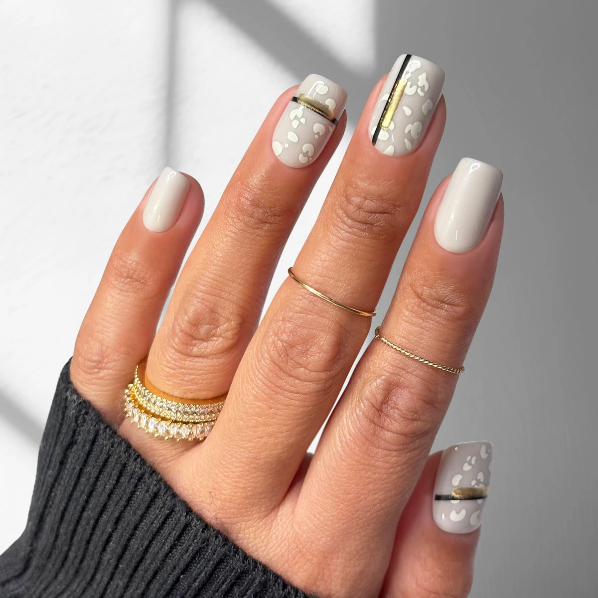 Noir Baroque - Square Sustainable Nails(Noir Baroque Square Sustainable Nails) 3 Noir Baroque - Square Sustainable Nails(Noir Baroque Square Sustainable Nails)