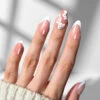 Peach Fleur - Almond Sustainable Nails(Peach Fleur Almond Sustainable Nails) -Sistaco Mineral Nails Store Peach Fleur Almond