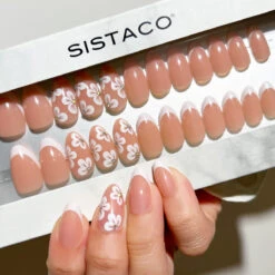 Peach Fleur - Almond Sustainable Nails(Peach Fleur Almond Sustainable Nails) 12 Peach Fleur - Almond Sustainable Nails(Peach Fleur Almond Sustainable Nails) -Sistaco Mineral Nails Store Peach Fleur Almond 1