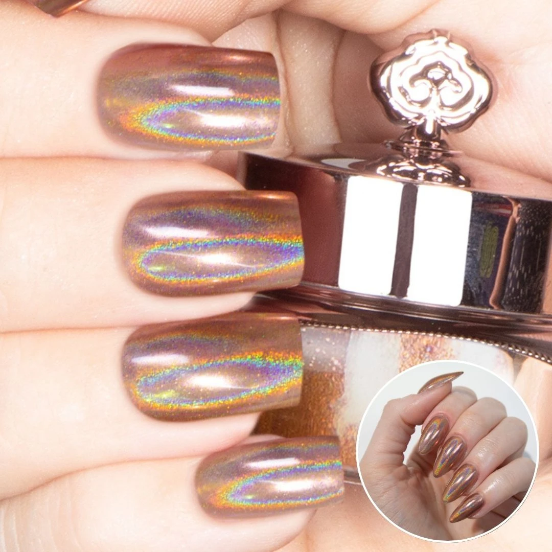 Petunia - Holographic Nail Powder(Petunia) 3 Petunia - Holographic Nail Powder(Petunia)