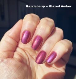 Glazed Amber - Metallic Nail Powder(Glazed Amber Metallic) 8 Glazed Amber - Metallic Nail Powder(Glazed Amber Metallic) -Sistaco Mineral Nails Store RAZZLEBERRY GLAZEDAMBER