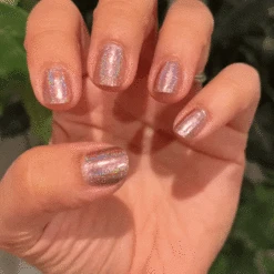 Rose Gold - Holographic Nail Powder(Rosegold Holographic) -Sistaco Mineral Nails Store ROSEGOLDGIF