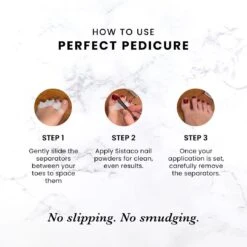 Perfect Pedicure(Perfect Pedicure) -Sistaco Mineral Nails Store SMB 2025 JUN Infographics PerfectPedicure 1 Stepbystep 1