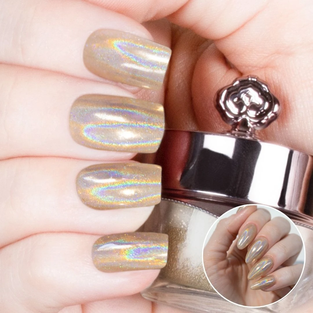Sienna - Holographic Nail Powder(Sienna) 3 Sienna - Holographic Nail Powder(Sienna)