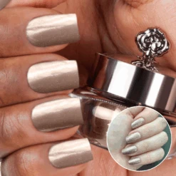 Silver Bubble - Metallic Nail Powder(Silver)