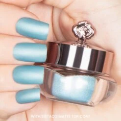 Sky - Classic Nail Powder(Sky) 11 Sky - Classic Nail Powder(Sky) -Sistaco Mineral Nails Store Sky Matte