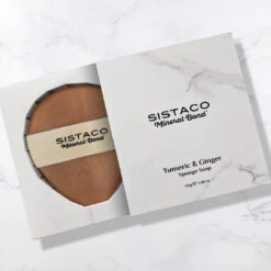 Turmeric & Ginger Sponge Soap - Large(Turmeric Ginger Sponge Soap)