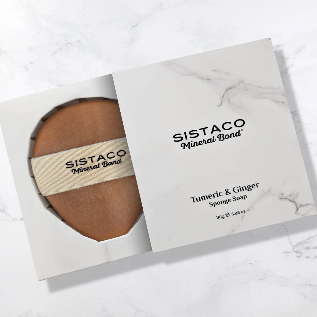 Turmeric & Ginger Sponge Soap - Large(Turmeric Ginger Sponge Soap) 3 Turmeric & Ginger Sponge Soap - Large(Turmeric Ginger Sponge Soap)