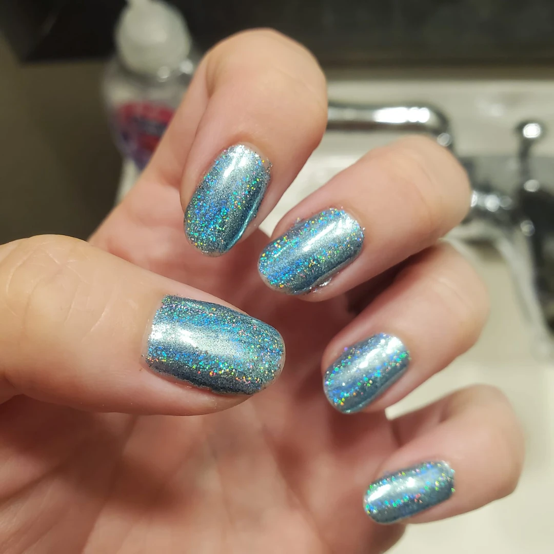 Turquoise - Holographic Nail Powder(Turquoise) 8 Turquoise - Holographic Nail Powder(Turquoise) - Image 6