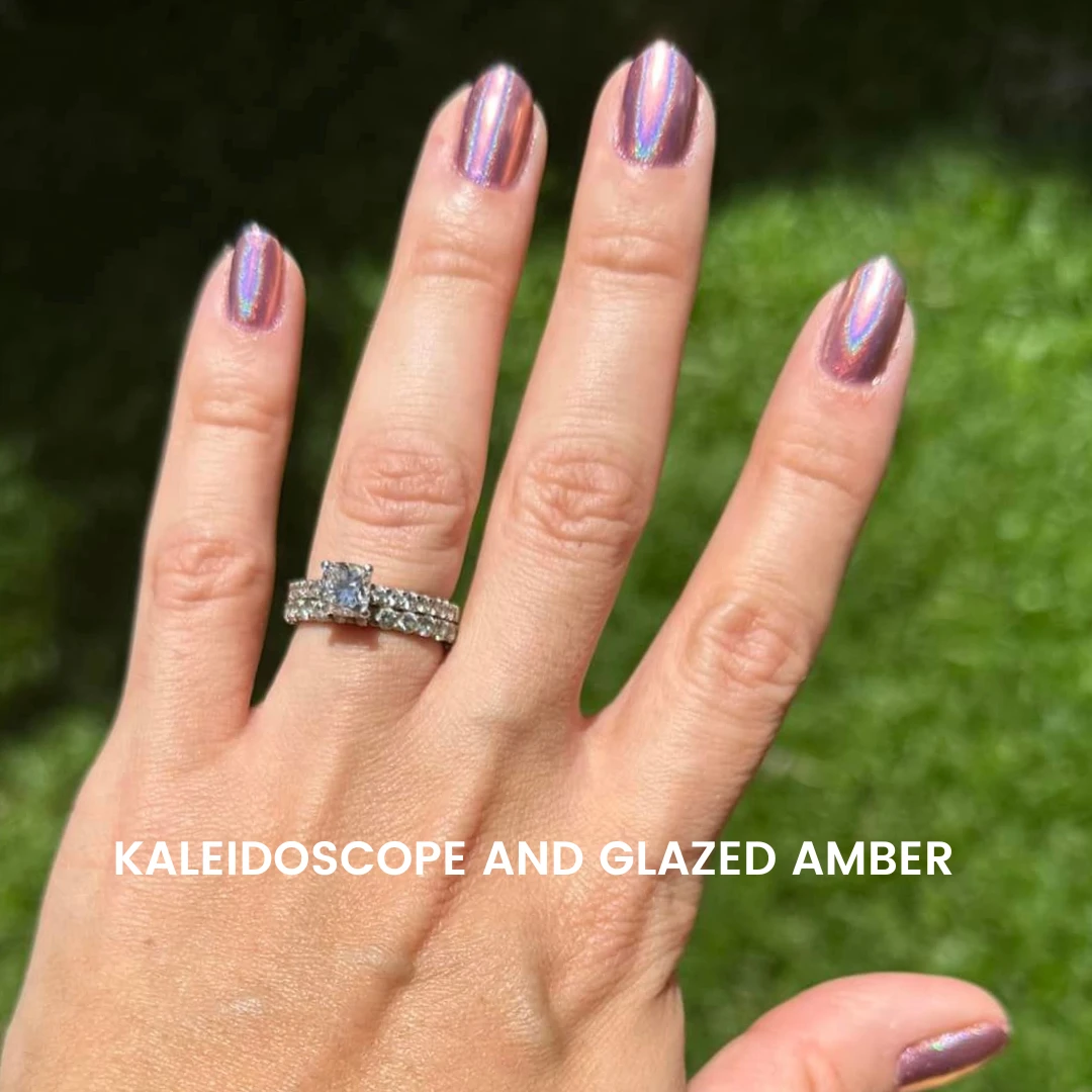 Glazed Amber - Metallic Nail Powder(Glazed Amber Metallic) 6 Glazed Amber - Metallic Nail Powder(Glazed Amber Metallic) - Image 4