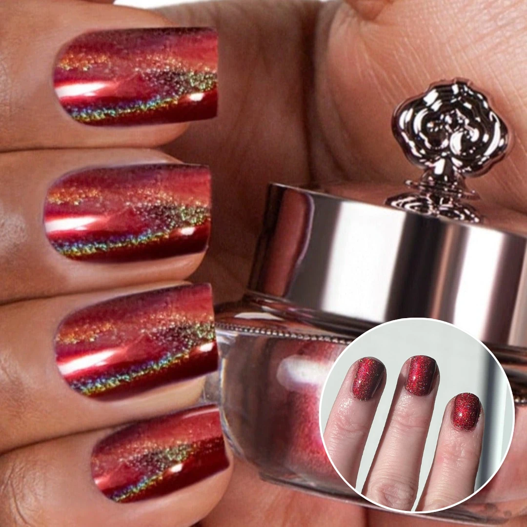 Valentine - Holographic Nail Powder(Valentine Holographic) 3 Valentine - Holographic Nail Powder(Valentine Holographic)