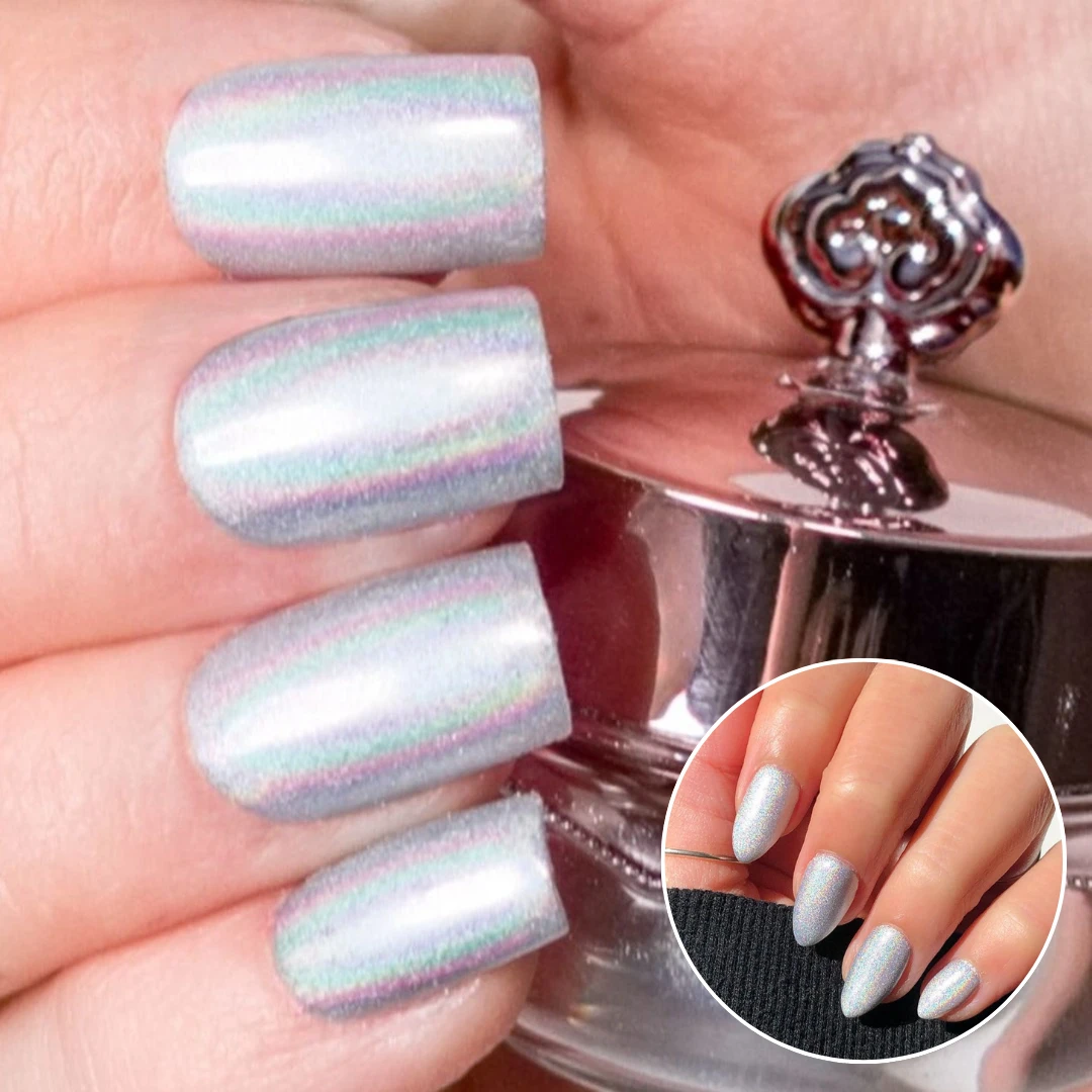 Sterling - Holographic Nail Powder(Sterling Holographic) 3 Sterling - Holographic Nail Powder(Sterling Holographic)