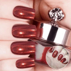 Xmas Red - Holographic Nail Powder(Xmas Red Holographic Nail Powder)