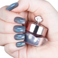 Zephyr - Holographic Nail Powder(Zephyr) 9 Zephyr - Holographic Nail Powder(Zephyr) -Sistaco Mineral Nails Store Zephyr Holo