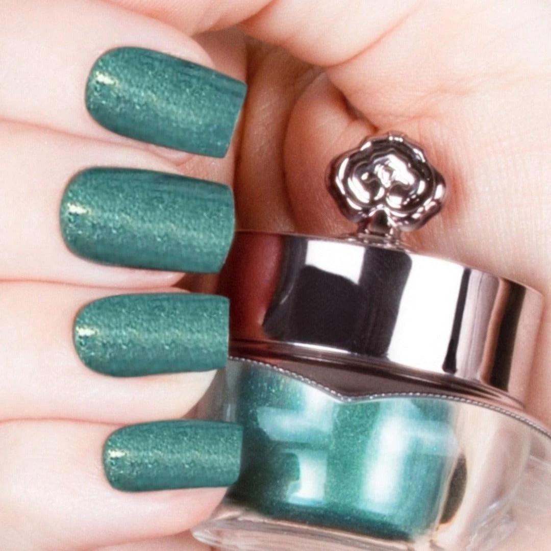 Dark Cyan - Classic Nail Powder(Dark Cyan Classic) 5 Dark Cyan - Classic Nail Powder(Dark Cyan Classic) - Image 3