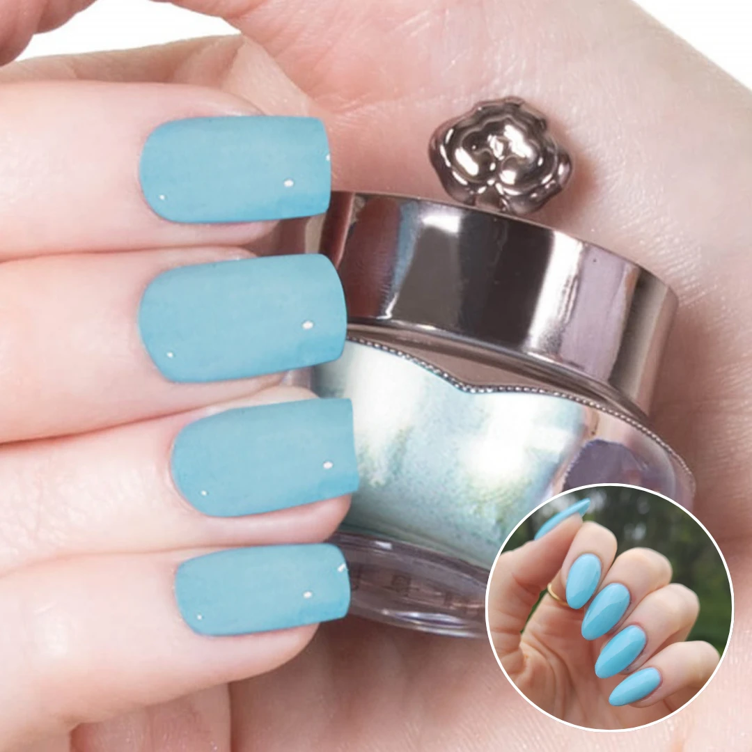 Dusty Blue - Matte Nail Powder(Dusty Blue) 3 Dusty Blue - Matte Nail Powder(Dusty Blue)