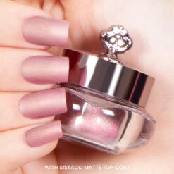 Espresso - Classic Nail Powder(Expresso) -Sistaco Mineral Nails Store espresso matte nail color