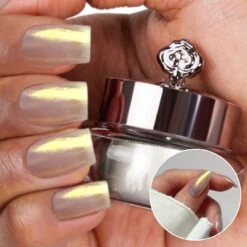 Glazed Gilt - Metallic Nail Powder(Glit Metallic Glazed)