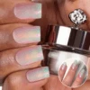 Glazed Donut - Metallic Nail Powder(Glazed Donut Metallic) 2 Glazed Donut - Metallic Nail Powder(Glazed Donut Metallic) -Sistaco Mineral Nails Store glazed donut nails