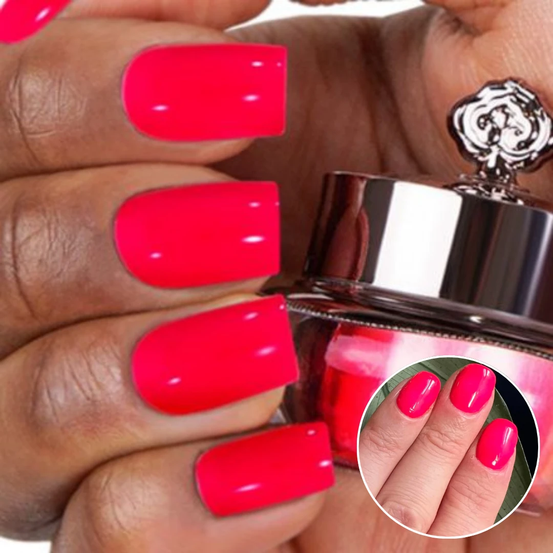 Hot Pink - Matte Neon Nail Powder(Hot Pink) 3 Hot Pink - Matte Neon Nail Powder(Hot Pink)