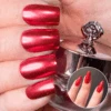 Red - Metallic Nail Powder(Red Metallic) 2 Red - Metallic Nail Powder(Red Metallic) -Sistaco Mineral Nails Store metallic red nail color