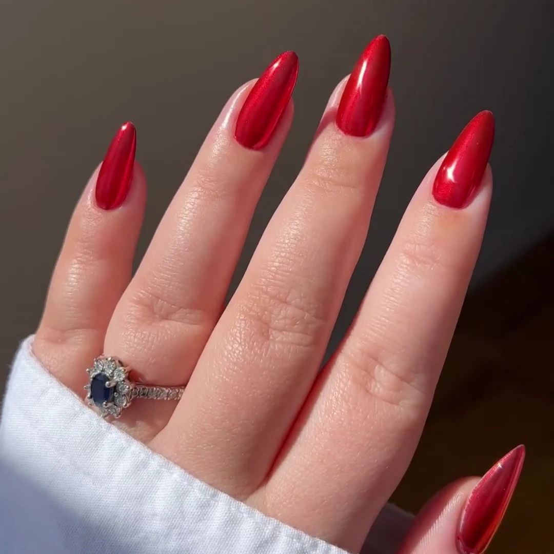 Red - Metallic Nail Powder(Red Metallic) 4 Red - Metallic Nail Powder(Red Metallic) - Image 2