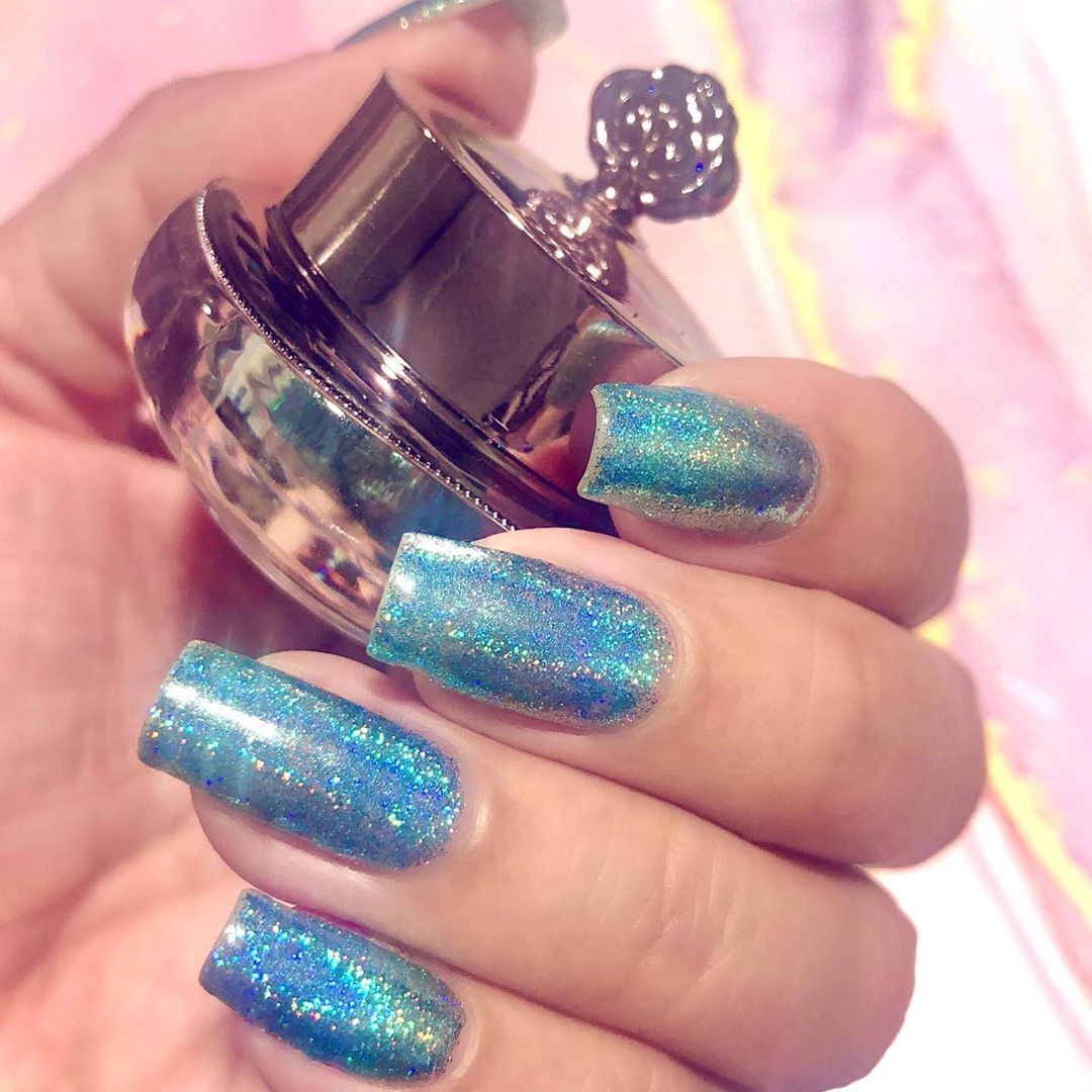Turquoise - Holographic Nail Powder(Turquoise) 4 Turquoise - Holographic Nail Powder(Turquoise) - Image 2